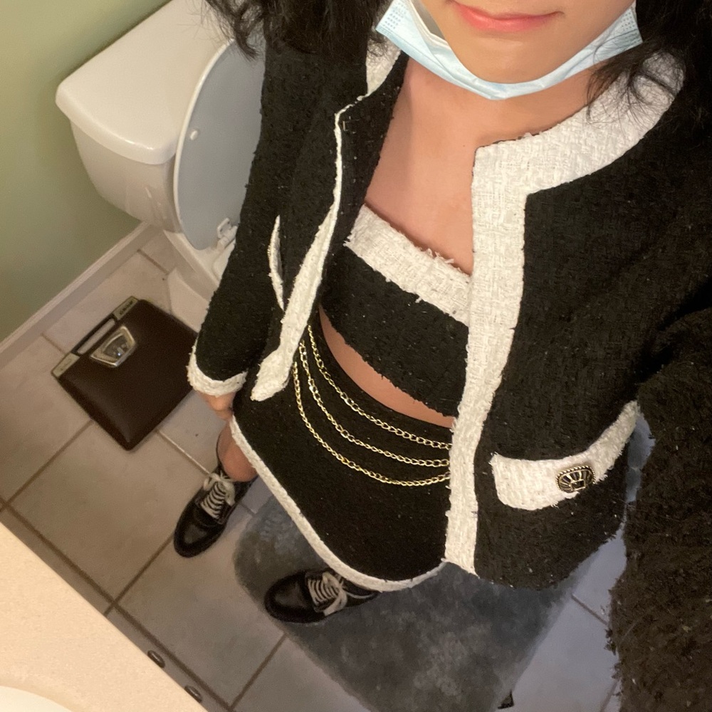 W Concept (Asura - Black & White Tweed Set)